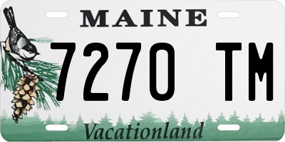 ME license plate 7270TM