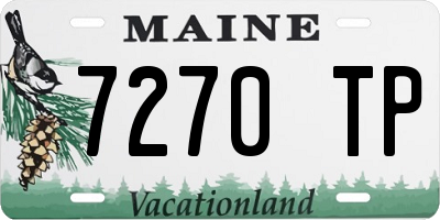 ME license plate 7270TP