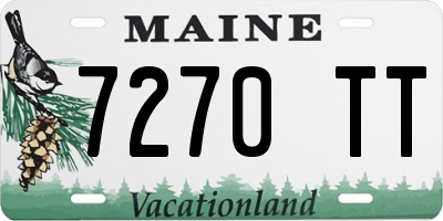 ME license plate 7270TT