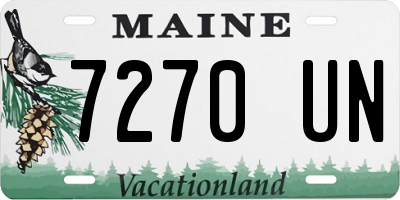 ME license plate 7270UN