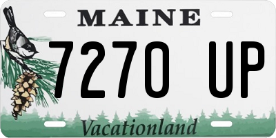 ME license plate 7270UP