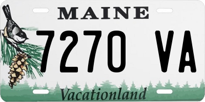 ME license plate 7270VA