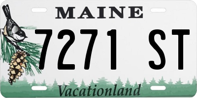 ME license plate 7271ST