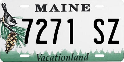 ME license plate 7271SZ