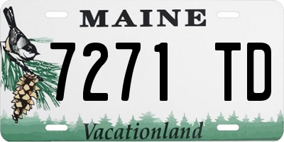 ME license plate 7271TD