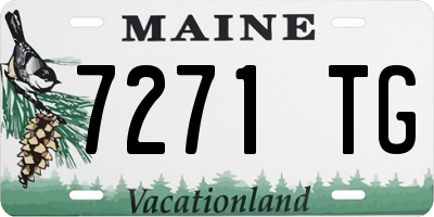 ME license plate 7271TG