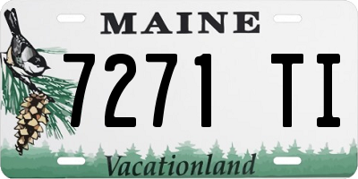 ME license plate 7271TI