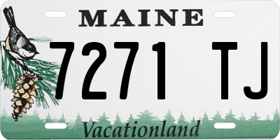 ME license plate 7271TJ