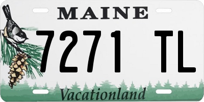 ME license plate 7271TL