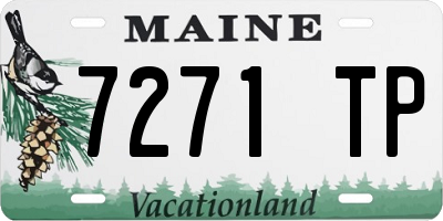 ME license plate 7271TP