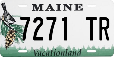 ME license plate 7271TR
