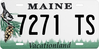 ME license plate 7271TS