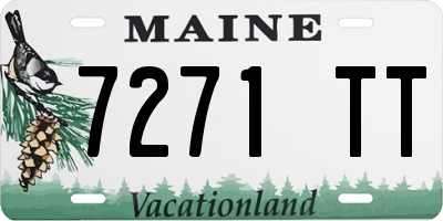 ME license plate 7271TT