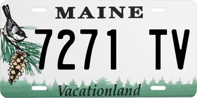 ME license plate 7271TV