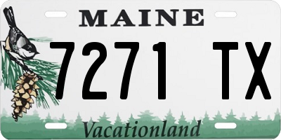 ME license plate 7271TX