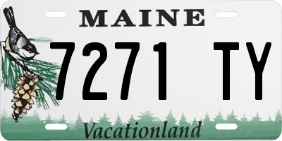 ME license plate 7271TY