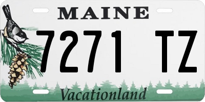ME license plate 7271TZ