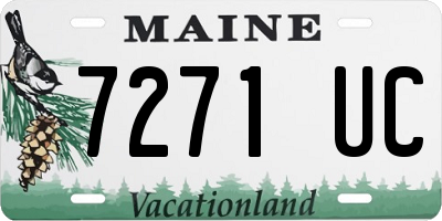 ME license plate 7271UC