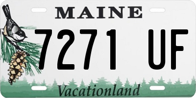 ME license plate 7271UF