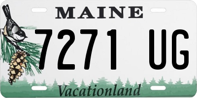 ME license plate 7271UG