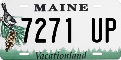 ME license plate 7271UP