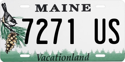 ME license plate 7271US