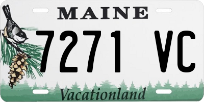 ME license plate 7271VC