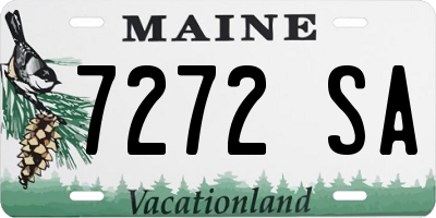 ME license plate 7272SA