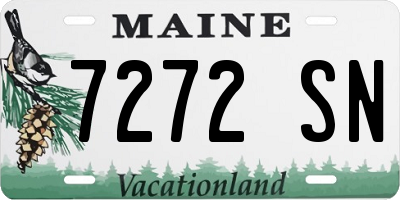 ME license plate 7272SN