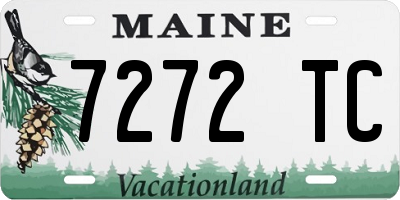ME license plate 7272TC