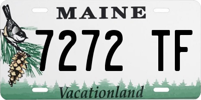 ME license plate 7272TF