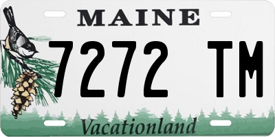 ME license plate 7272TM