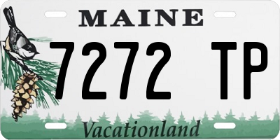 ME license plate 7272TP