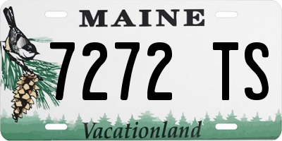 ME license plate 7272TS