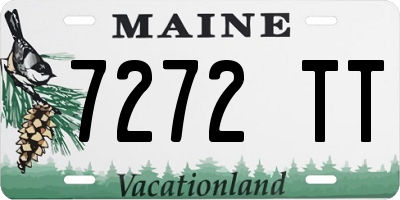 ME license plate 7272TT