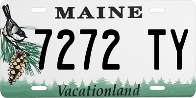 ME license plate 7272TY