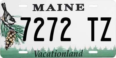 ME license plate 7272TZ