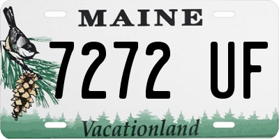 ME license plate 7272UF