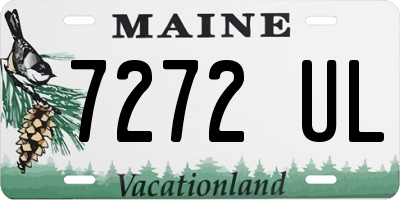 ME license plate 7272UL