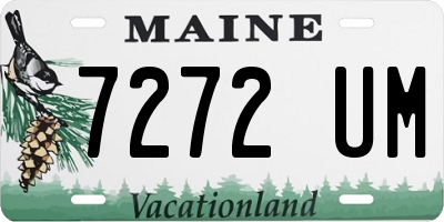ME license plate 7272UM