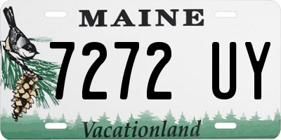 ME license plate 7272UY