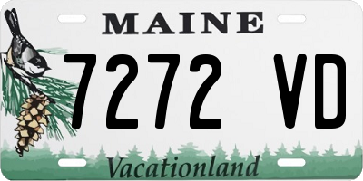 ME license plate 7272VD