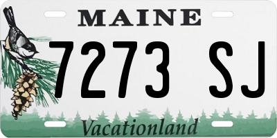 ME license plate 7273SJ