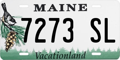 ME license plate 7273SL