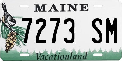 ME license plate 7273SM