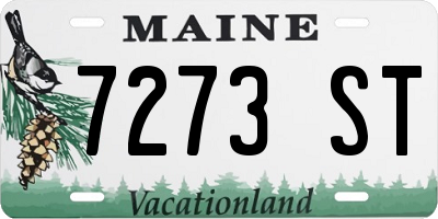 ME license plate 7273ST