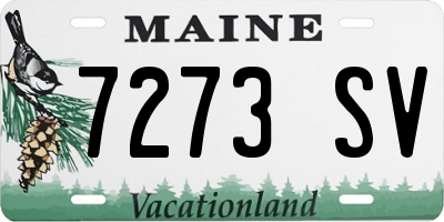 ME license plate 7273SV