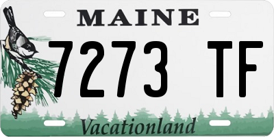 ME license plate 7273TF