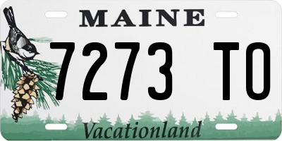 ME license plate 7273TO