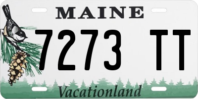ME license plate 7273TT